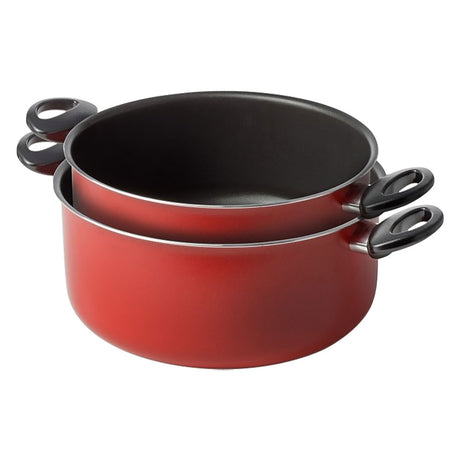 ACCADEMIAMUGNANO CASSERUOLE A DUE MANICI 'CUCINA SANO' SET 2 PEZZI Øcm. 18 / 22