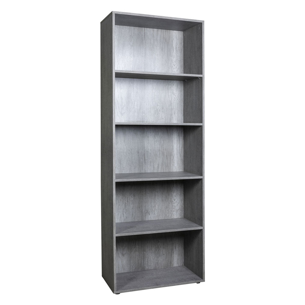 COMPOSAD LIBRERIA LINEA 'FLOW' 5 ripiani - cm.35 x 68 x h.200 cemento