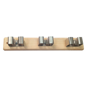 BARRA APPENDISCOPA SUPPORTO LEGNO 3 posti