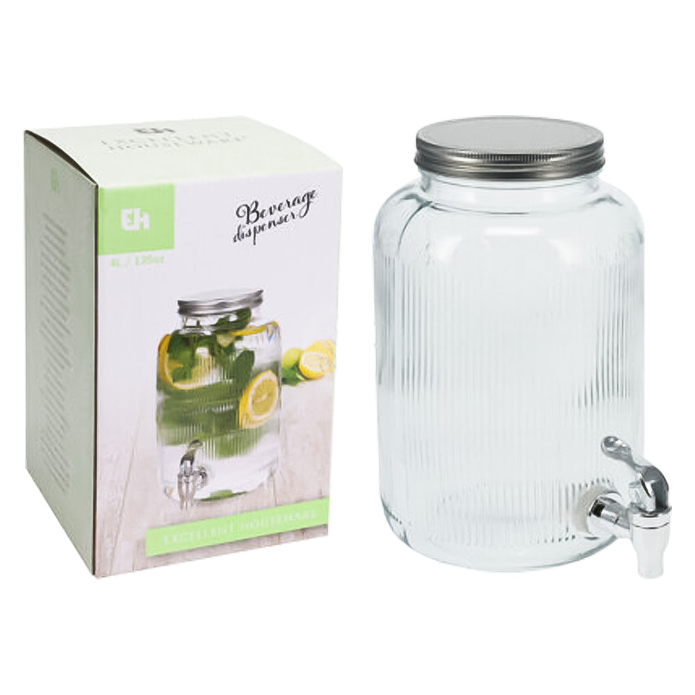 CARAFFA DISPENSER CON TAPPO ERMETICO litri 4