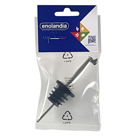 ENOLANDIA TAPPO VERSATORE 10,5 × 3 cm - colore nero