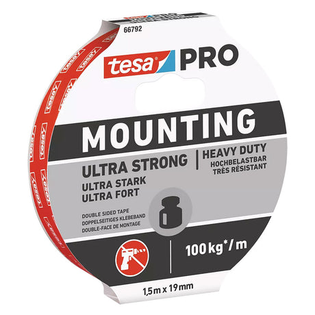 TESA NASTRO BIADESIVO IN SCHIUMA 'ULTRA STRONG 66792' mm 19 x mt. 1,5