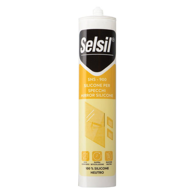SELSIL SILICONE NEUTRO PER SPECCHI 'SNS' trasparente ml 310