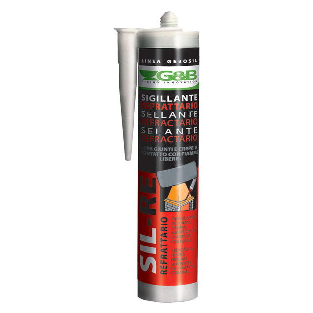 G&B SILICONE REFRATTARIO colore grigio ml 310