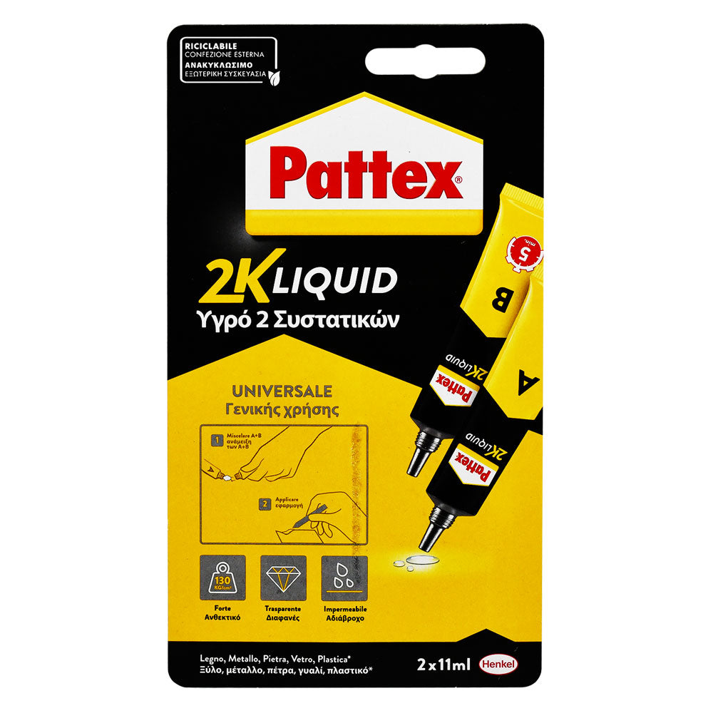 PATTEX PATTEX ADESIVO '2K LIQUID' ml. 22 (2 x 11)