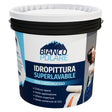 BIANCO POLARE IDROPITTURA SUPERLAVABILE ANTIMUFFA PER CARTONGESSO lt. 14