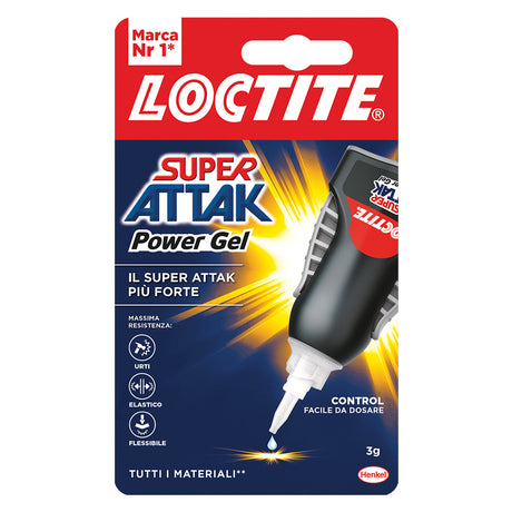 LOCTITE SUPER ATTAK 'POWER GEL CONTROL' gr.3 - trasparente