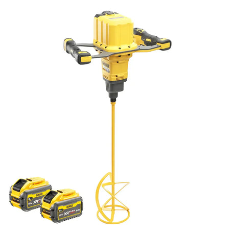 DeWALT DCD240X2-QW - Miscelatore a doppia impugnatura 54V XR FLEXVOLT - 2 x XR FLEXVOLT Litio 9Ah DeWALT