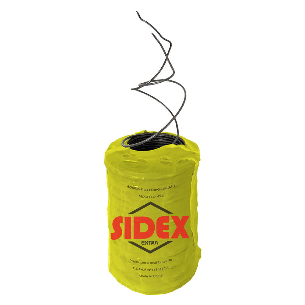 SIDEX BOBINA FILO FERRO ZINCATO A 2 FILI n. 4 x 2