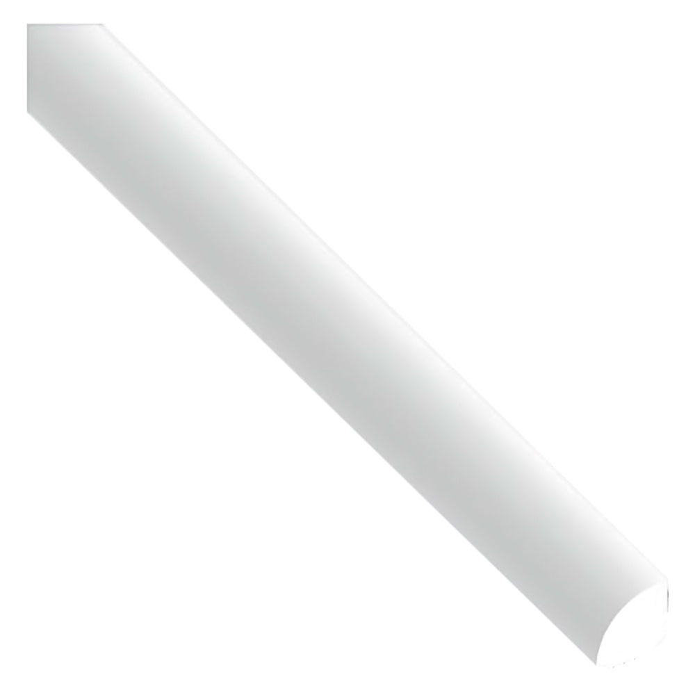 ARCANSAS PROFILO TONDO AUTOADESIVO PER ANGOLI mm 14x14X1 - mt 2,6 satinato bianco