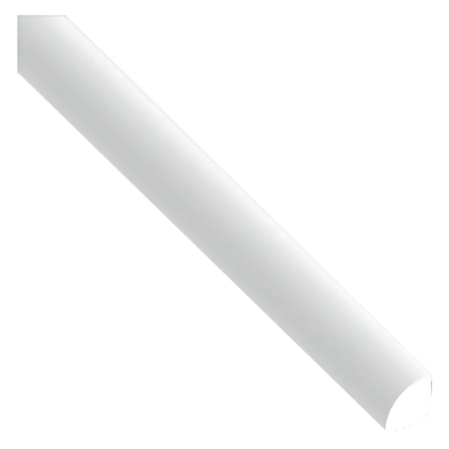 ARCANSAS PROFILO TONDO AUTOADESIVO PER ANGOLI mm 14x14X1 - mt 2,6 satinato bianco