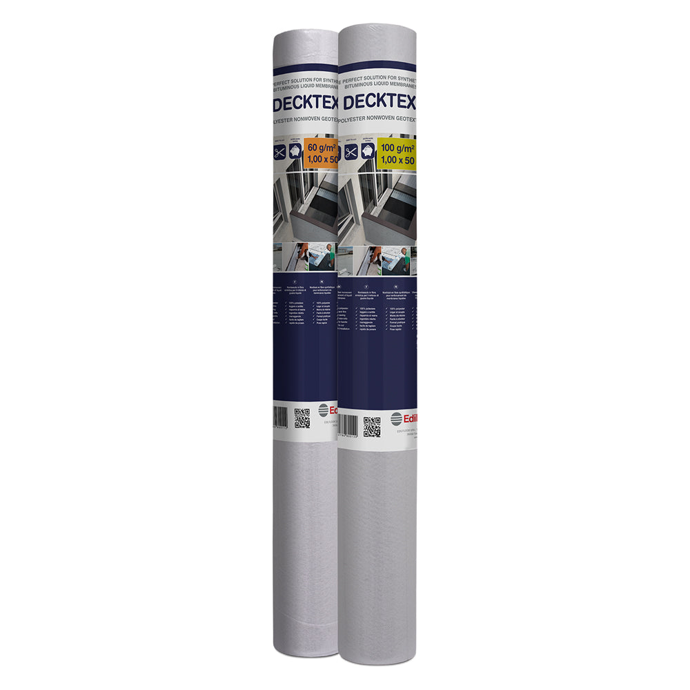 EDILFLOOR TESSUTO NON TESSUTO PER IMPERMEABILIZZAZIONI 'DECK' mt 1 x 50 - gr. 60/mq