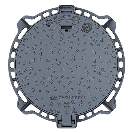 MONTINI CHIUSINO IN GHISA CLASSE D400 ECOPER T - 85 - botola 65 cm / Kg 51