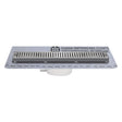 CANALETTA PER DOCCIA CON GRIGLIA cm 55 x 5,2 x 5 + 55 x 4,6 x 3,3