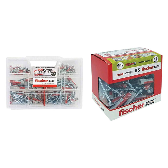 fischer TASSELLO CON VITE 'DUOPOWER' IN SET set 80 pezzi