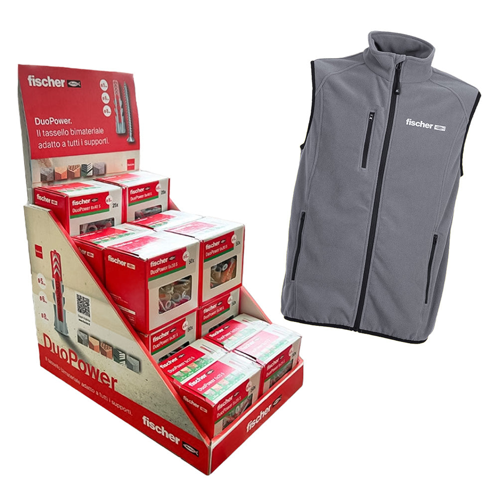 fischer ESPOSITORE TASSELLI NYLON CON VITE 'DUO POWER' totale 700 pezzi
