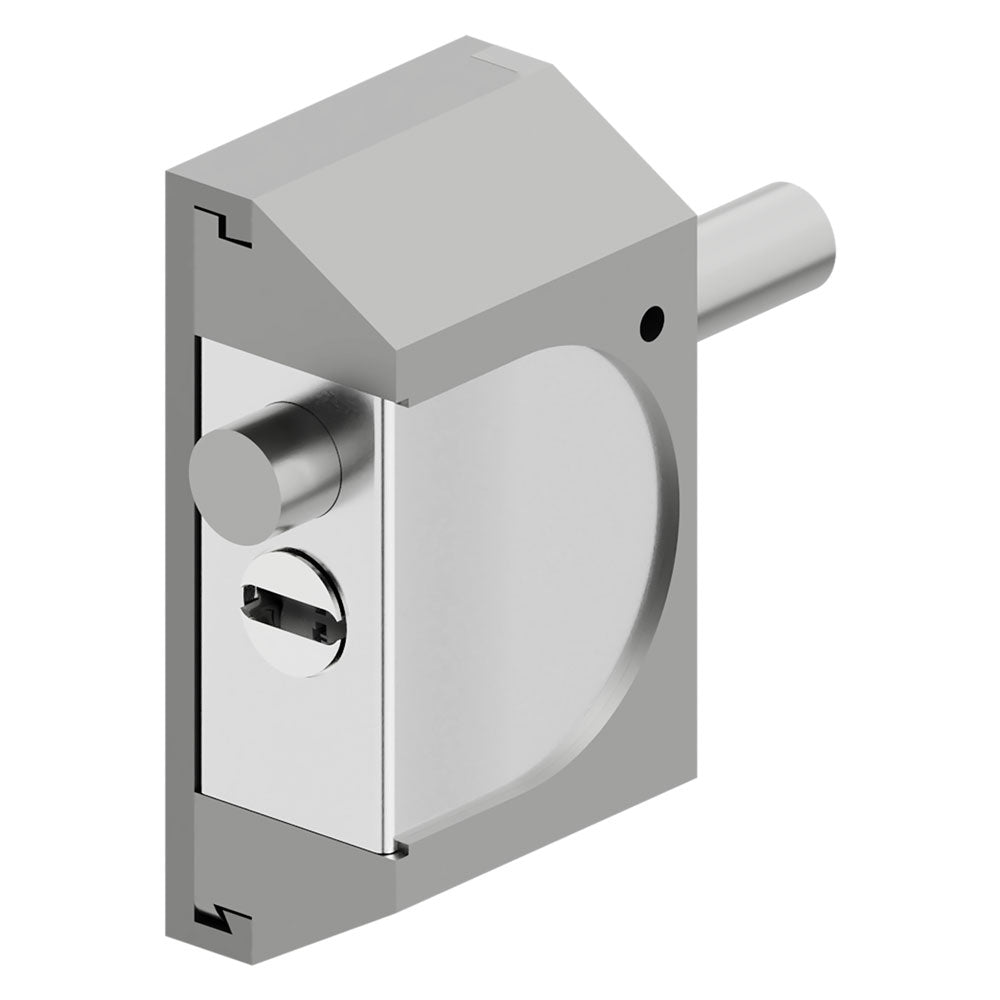 DISEC CHIUSURA DI SICUREZZA PER SERRANDE 'RIF06' alluminio silver