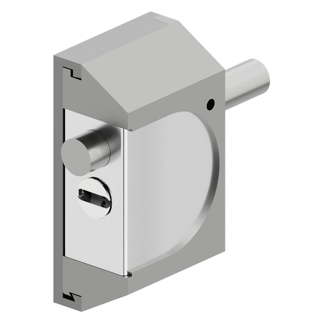 DISEC CHIUSURA DI SICUREZZA PER SERRANDE 'RIF06' alluminio silver