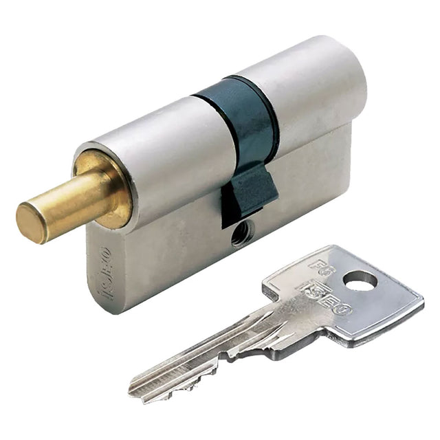 ISEO CILINDRO SAGOMATO PER POMOLO 'R6 EXTRA S' mm 30+10+30 = 70 nichelato (35+35)