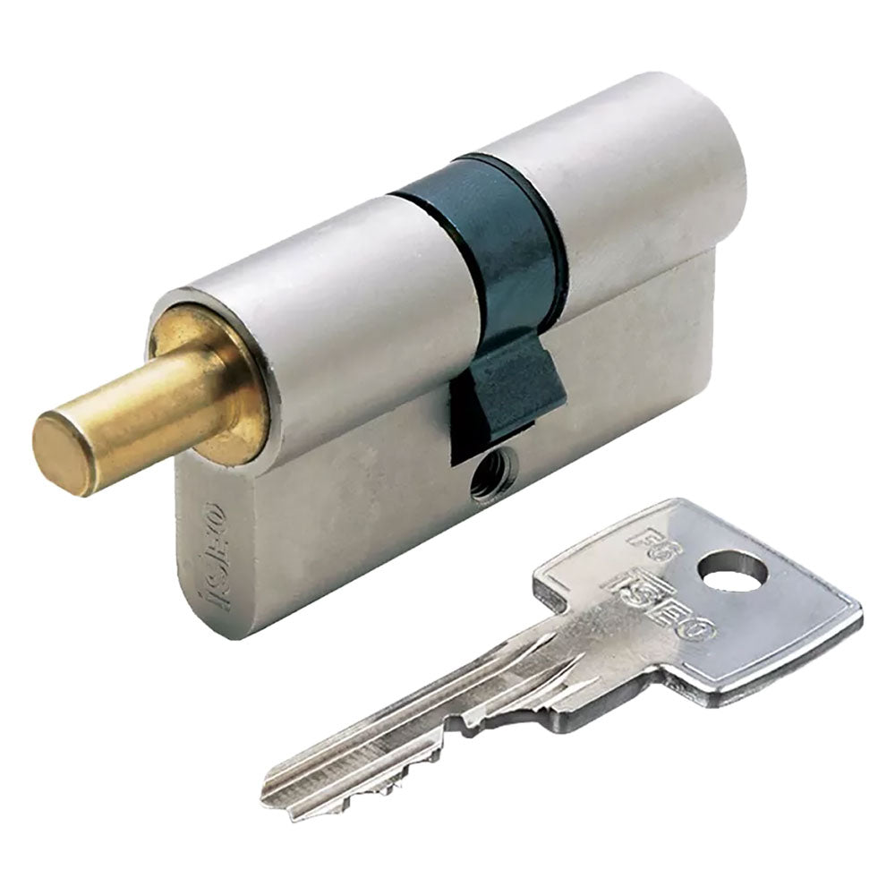 ISEO CILINDRO SAGOMATO PER POMOLO 'R6 EXTRA S' mm 30+10+30 = 70 nichelato (35+35)