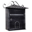 KASART CASSETTA POSTALE 'FIORDALISO' cm 30x10,5x h 36 - argento\nero antico