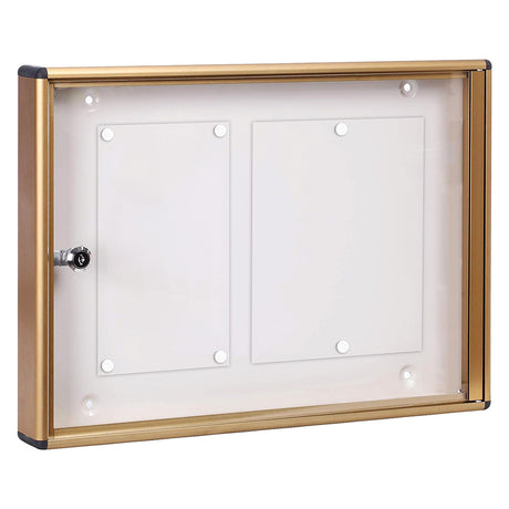 KASART BACHECA PORTA AVVISI 2 FOGLI cm 48x5x h.35 - bronzo
