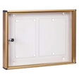 KASART BACHECA PORTA AVVISI 2 FOGLI cm 48x5x h.35 - bronzo