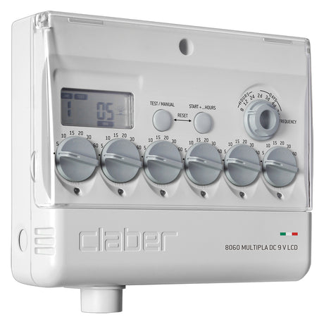 CLABER CENTRALINA PER IRRIGAZIONE 'MULTIPLA' Art. 8060 - 6 programmi blister