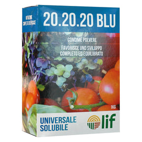 LIF CONCIME POLVERE SOLUBILE 'UNIVERSALE' 20-20-20 Kg. 1