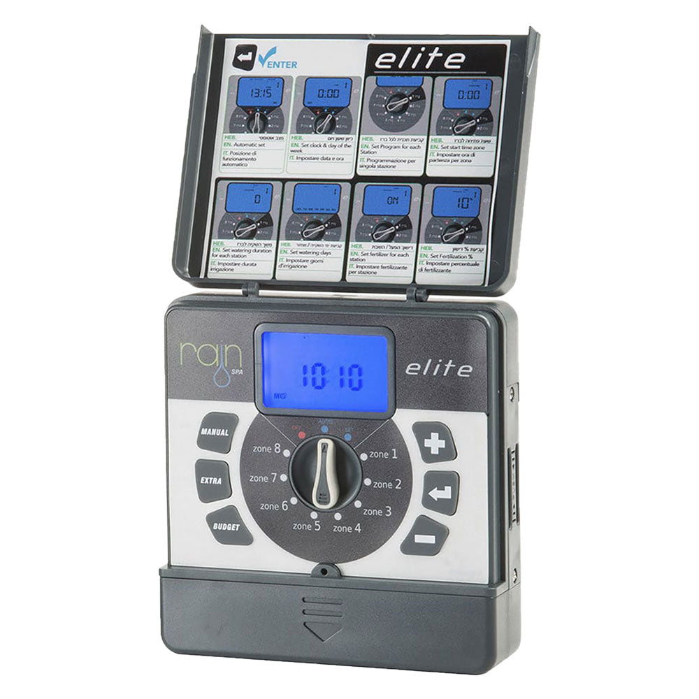 RAIN CENTRALINA PER IRRIGAZIONE RAIN 'ELITE' 8 zone - 9 Vdc (indoor)