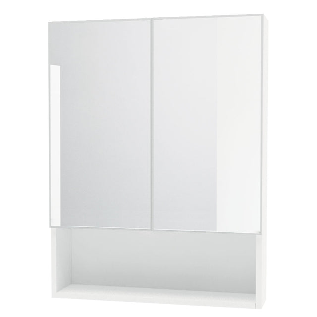 SAVINIDUE SPECCHIERA DA BAGNO DOPPIA ANTA '933' cm 62 x 15,5 x h.81 - bianca