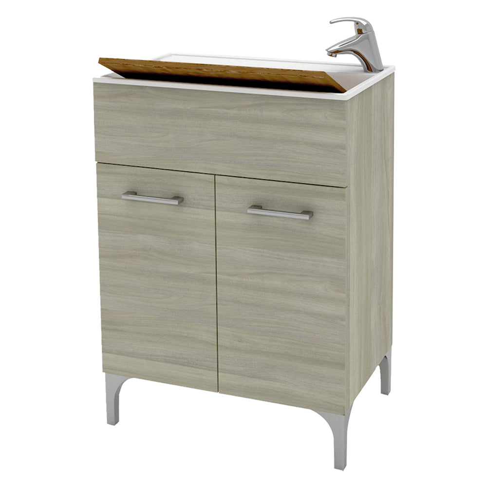 SAVINIDUE MOBILE LAVATOIO 'LENA' cm 60 x 50 x h.84 - rovere grigio