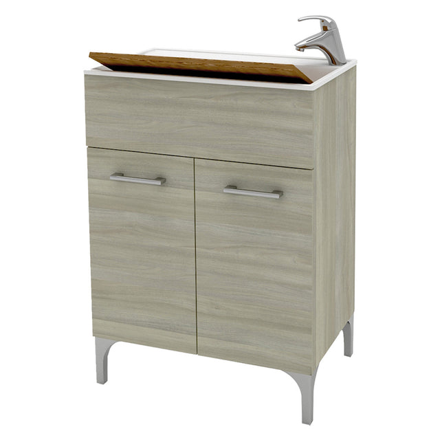 SAVINIDUE MOBILE LAVATOIO 'LENA' cm 60 x 50 x h.84 - rovere grigio