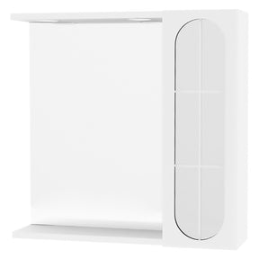 SAVINIDUE SPECCHIERA DA BAGNO PENSILE SINGOLO 'INA' cm 57 x 16 x h.57 - laccato bianco