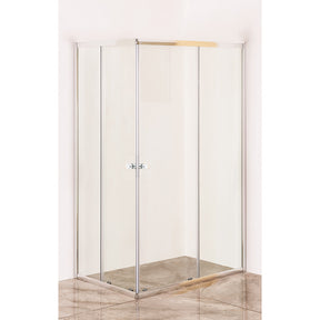 FLUXY BOX DOCCIA CRISTALLO DUE PORTE 'ACQUA MARINA'