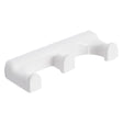 METAFORM APPENDI ABITO / ACCAPPATOIO SERIE 'LINEA' Linea Bianco - cm 20 x 7 x h.3