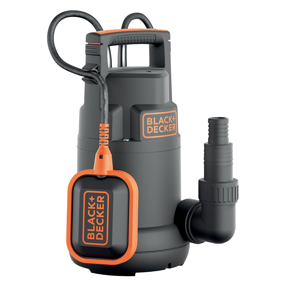 BLACK DECKER ELETTROPOMPA SOMMERGIBILE PVC 'BXUP250PCE' 250 watt - 6000 litri/h