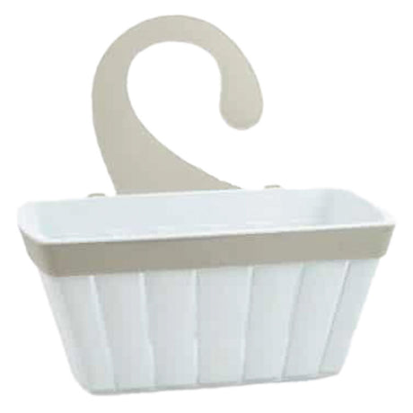ECOPLAST CESTELLO APPENDIBILE PER DOCCIA 'DOGA' colore bianco