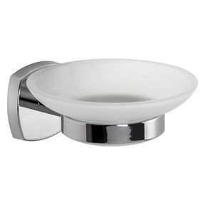METAFORM PORTA SAPONE SERIE 'STARTER' leghe metalliche - vetro opaco