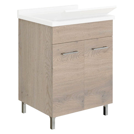 SAVINIDUE MOBILE LAVATOIO A DUE ANTE cm 58,2 x 50 x h.83,5 - noce americano