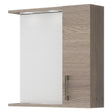 SAVINIDUE SPECCHIERA DA BAGNO PENSILE SINGOLO cm 58,4 x 15,1 x h.57,1 - noce americano