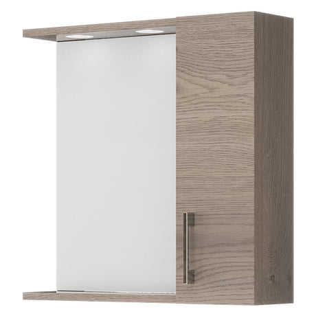 SAVINIDUE SPECCHIERA DA BAGNO PENSILE SINGOLO cm 58,4 x 15,1 x h.57,1 - noce americano
