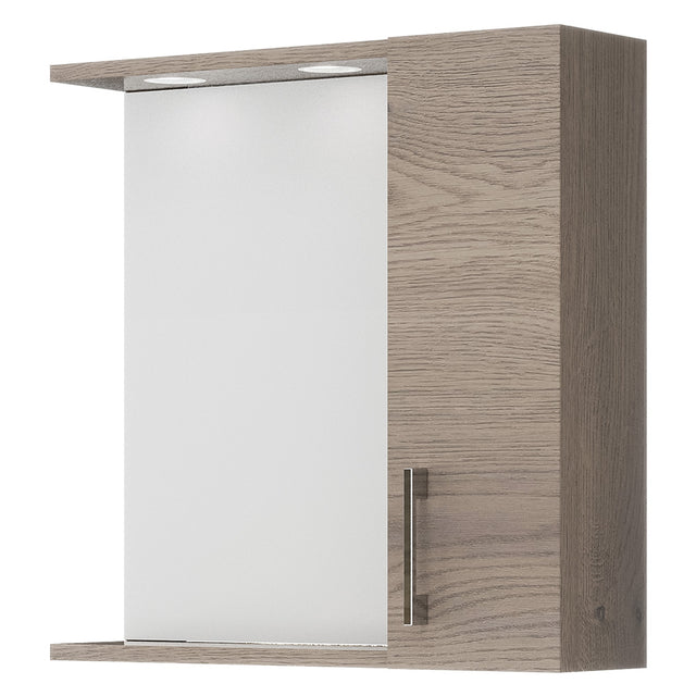 SAVINIDUE SPECCHIERA DA BAGNO PENSILE SINGOLO cm 58,4 x 15,1 x h.57,1 - noce americano