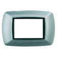 FEB PLACCA COL. ALLUMINIO CHIARO 'LIFE' 3 posti - 2983/AC