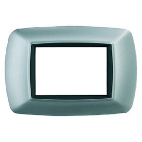 FEB PLACCA COL. ALLUMINIO CHIARO 'LIFE' 3 posti - 2983/AC