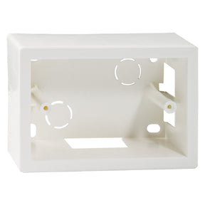 SCATOLA DA PARETE PER CANALINE mm 120 x 83 x 45 - 3 posti