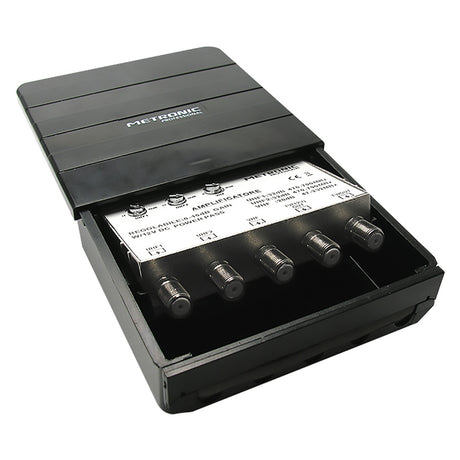 METRONIC AMPLIFICATORE ESTERNO - DIGITALE TERRESTRE 3 IN/2 3 ingres. UHF/UHF/VHF - 2 uscite TV