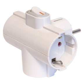FANTON ADATTATORE TRIPLO SALVASPAZIO spina 2P+T 16A