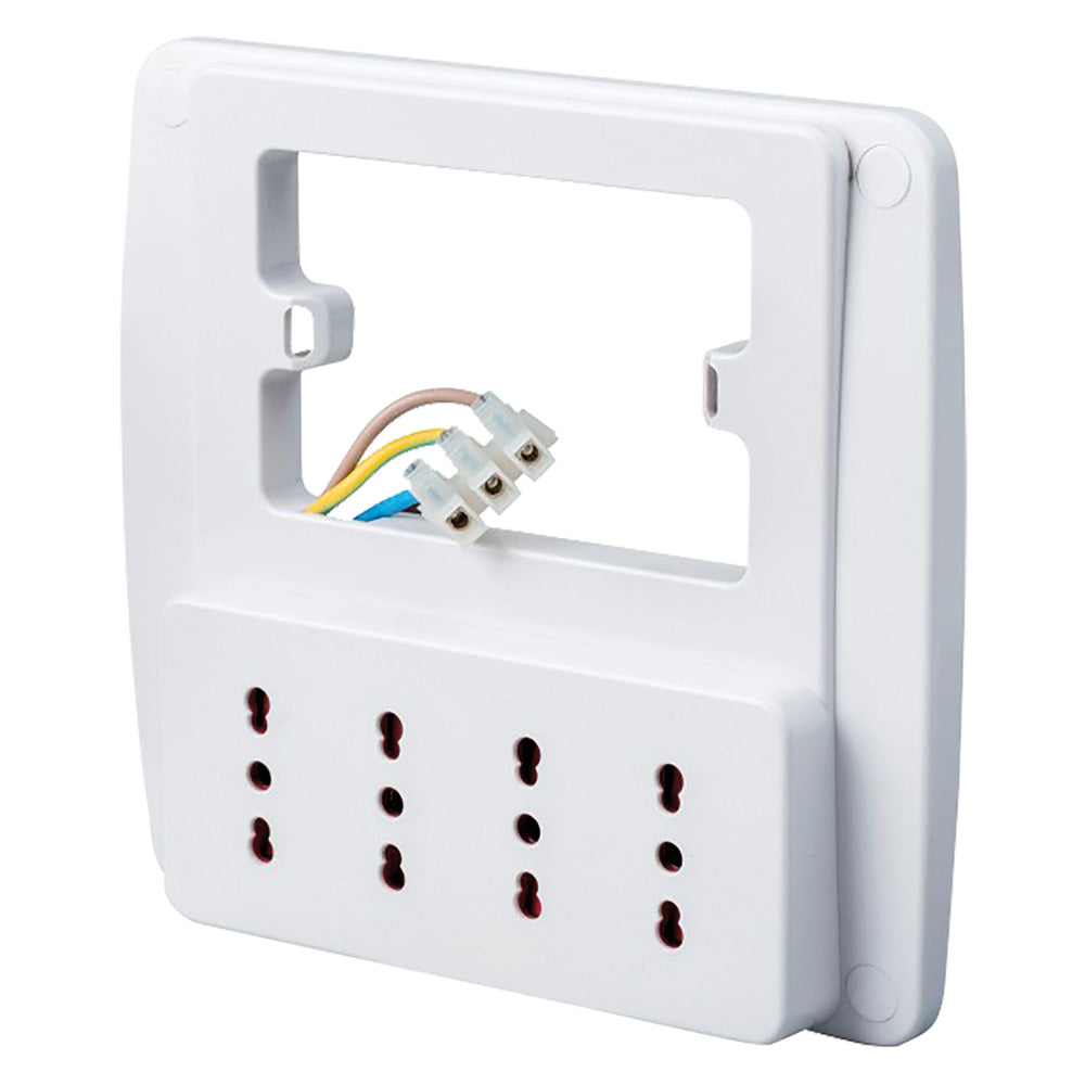 ROSI MULTIPRESA DA PARETE colore bianco