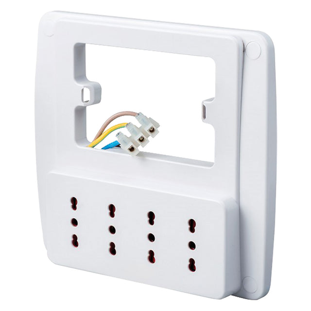 ROSI MULTIPRESA DA PARETE colore bianco